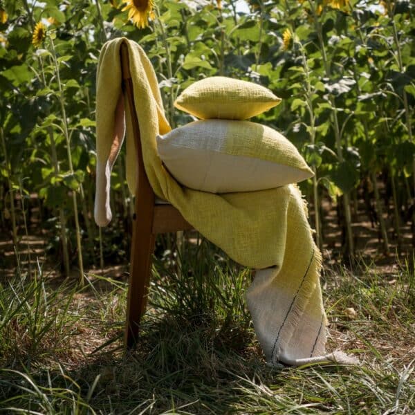 coussin en coton 25x40cm TAICHI Citrus BEDANDPHILISOPHY – Image 4