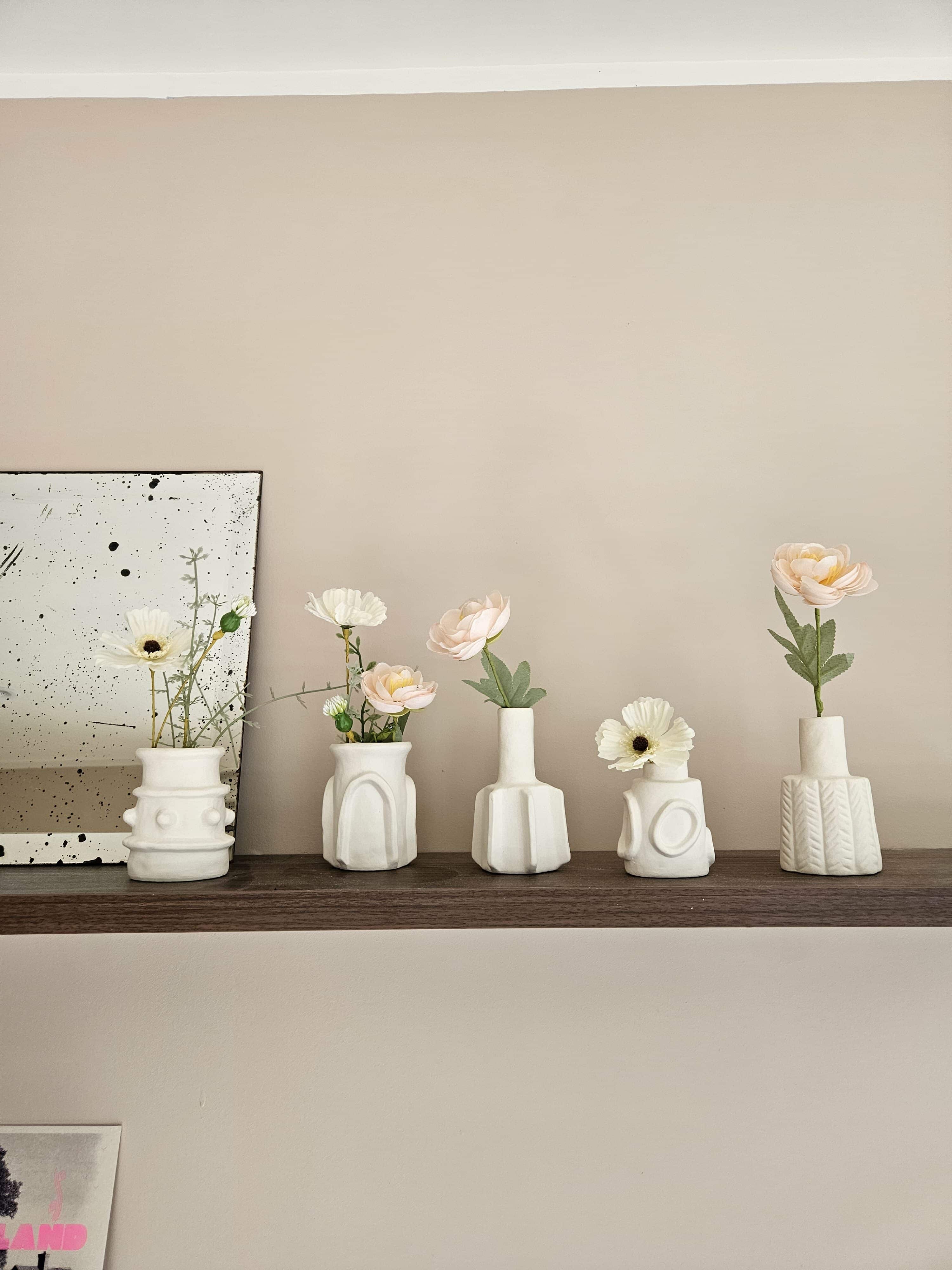 Vases bas beige Molly Serax lot de 6