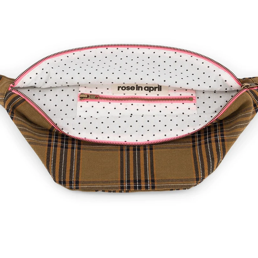Sac banane Tartan Rose in April – Image 2