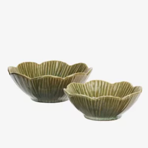 Bols fleurs Vert Madam Stoltz