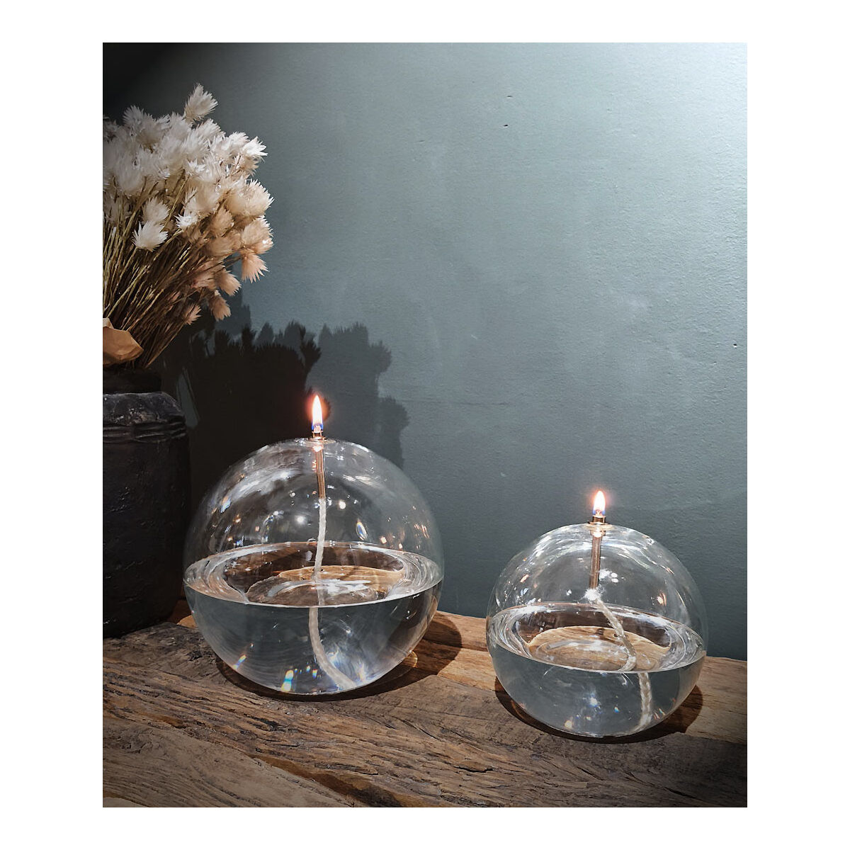 Lampe à huile sphère taille M