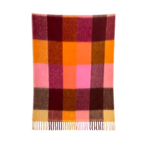 PLAID ANVERS BURGUNDY